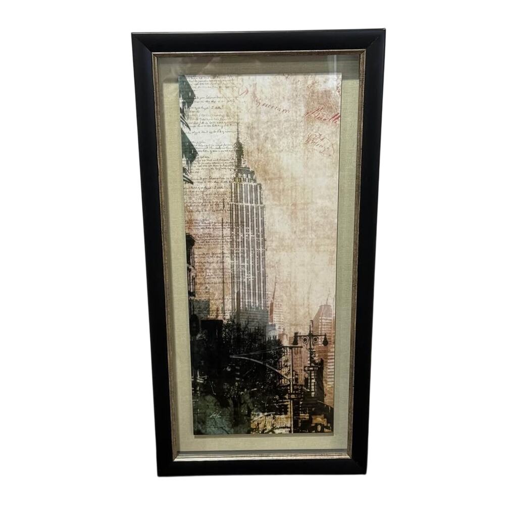 Mixed Media Visual Artwork "NYC Cool-1" by Ken Roko Framed & Matted Ready 2 Hang